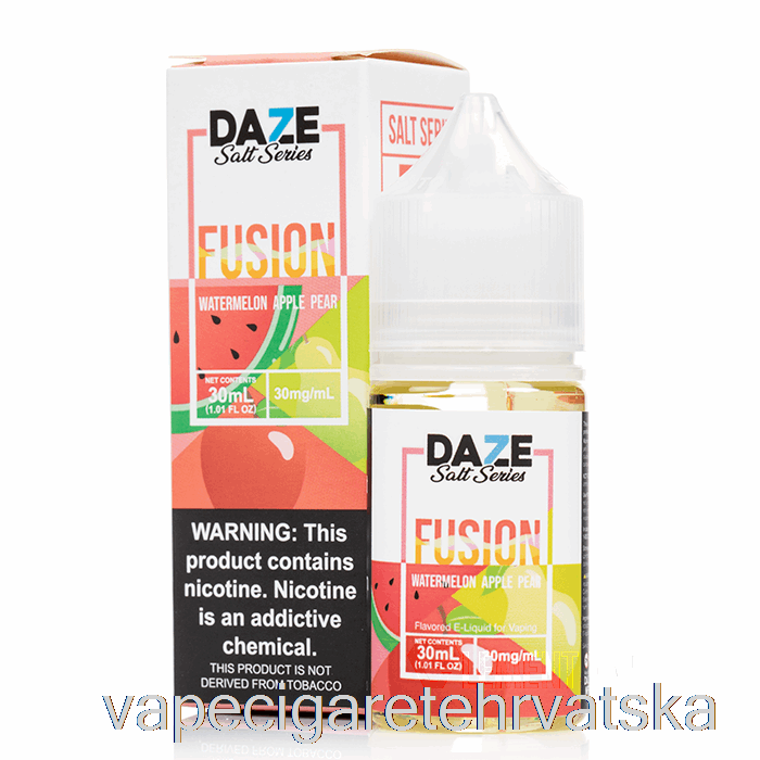 Vape Hrvatska Lubenica Jabuka Kruška - 7 Daze Soli - 30ml 30mg